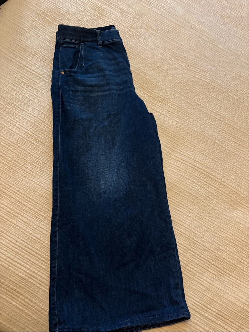 Democracy Wide-Leg Jeans in Dark Blue Denim Size 14 - Picture 3 of 3